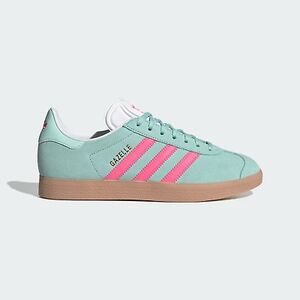 Adidas Gazelle Teal and Pink Shoes